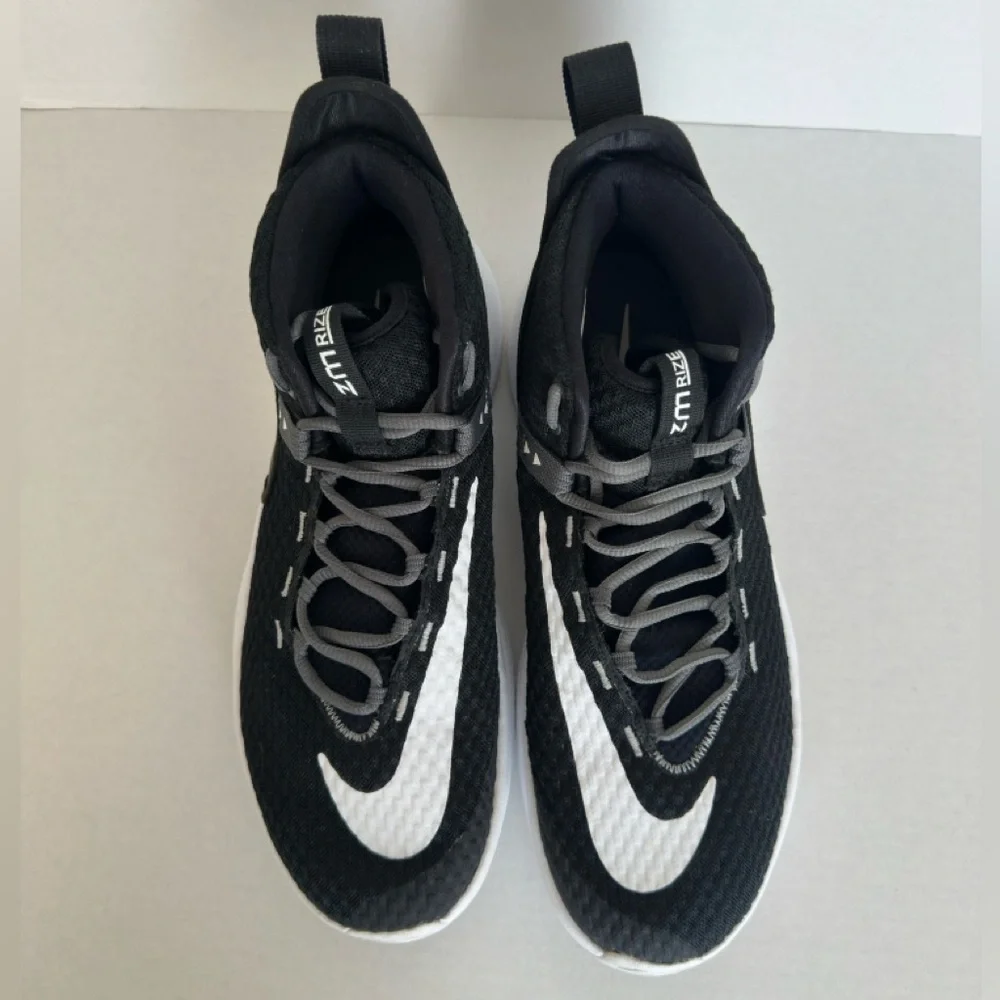Nike Zoom Rize TB Basketball Shoes Black White Men's Sz 11.5